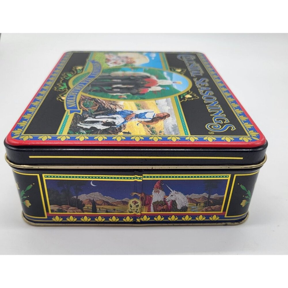 Celestial Seasoning VTG 90's Decorative Collectible Tin Tea Bag Container Empty - Picture 3 of 10